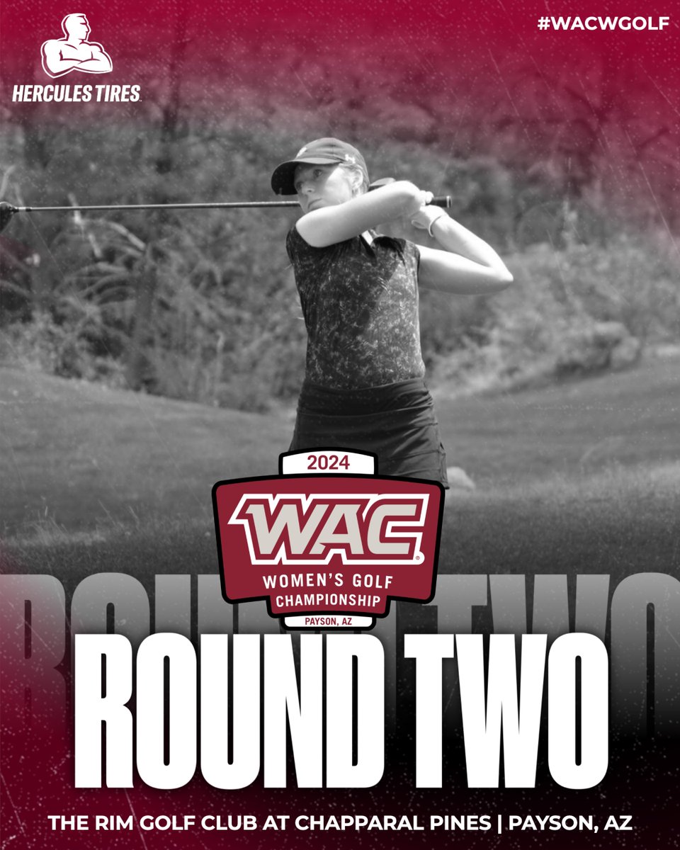 ⛳️ 𝗥𝗼𝘂𝗻𝗱 𝗧𝘄𝗼 of the #WACwgolf Championship will be teeing off soon!
⏰ 9AM PT
📍 The Rim Golf Club at Chapparal Pines (Payson, AZ)
📊 tinyurl.com/4ts4dbnh
🏆 wacsports.com/wgolf
#OneWAC