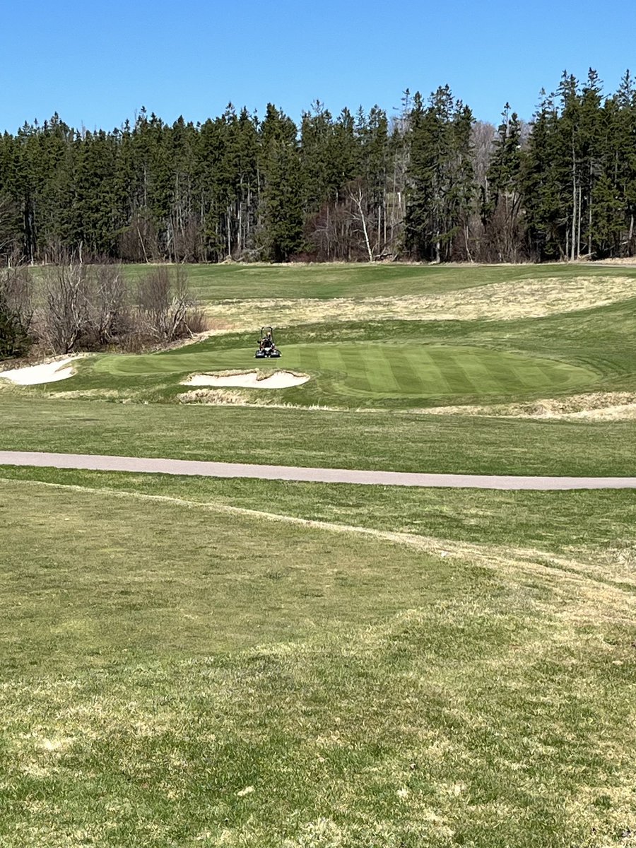 GreenGablesTurf's tweet photo. Great first week of having first round of staff back to get 2024 season started!
Mowing of surfaces started✅
Irrigation primed and audits✅
Debris picking and blowing✅
Mechanic setting & tuning✅
#itsuponus #may3 @BenKing_20 https://t.co/Ukxfu70v4D