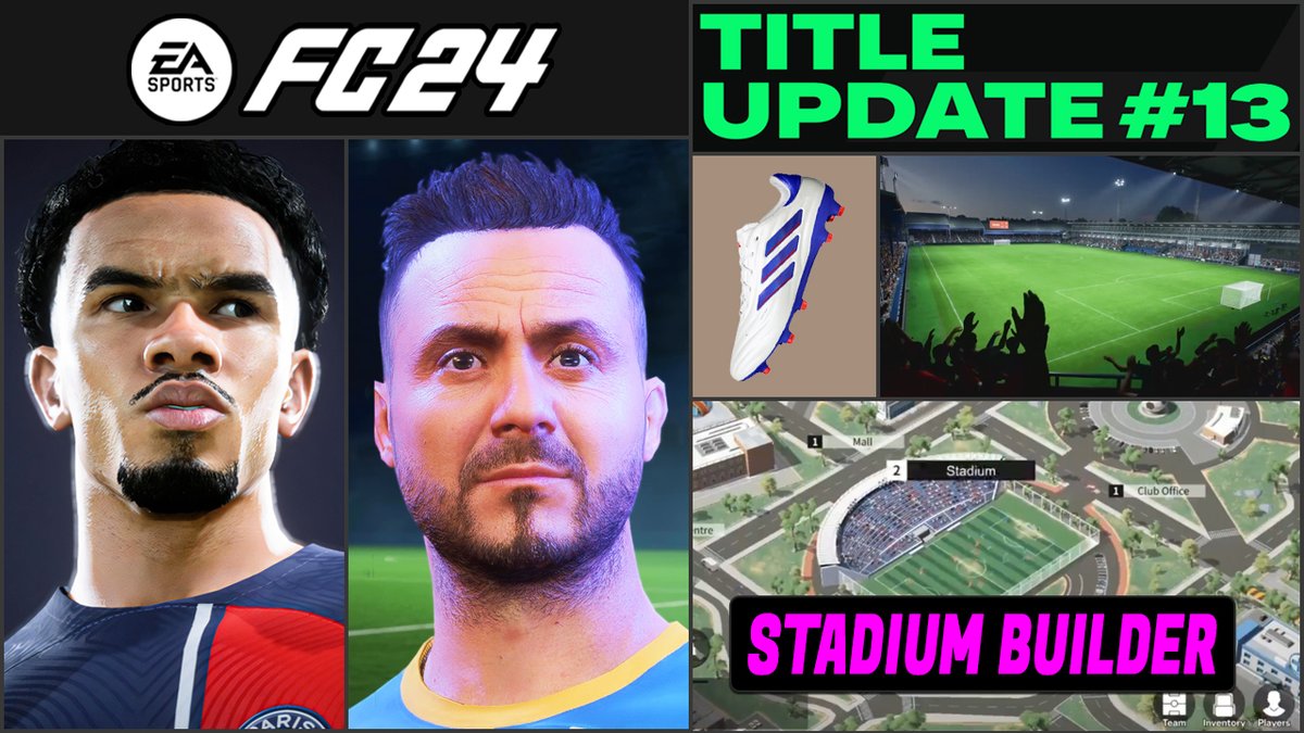 EA FC 24 - NEW News, CONFIRMED Title Update #13, Real Faces, Additions & More Info ✅ youtu.be/nyjUw3fNhks