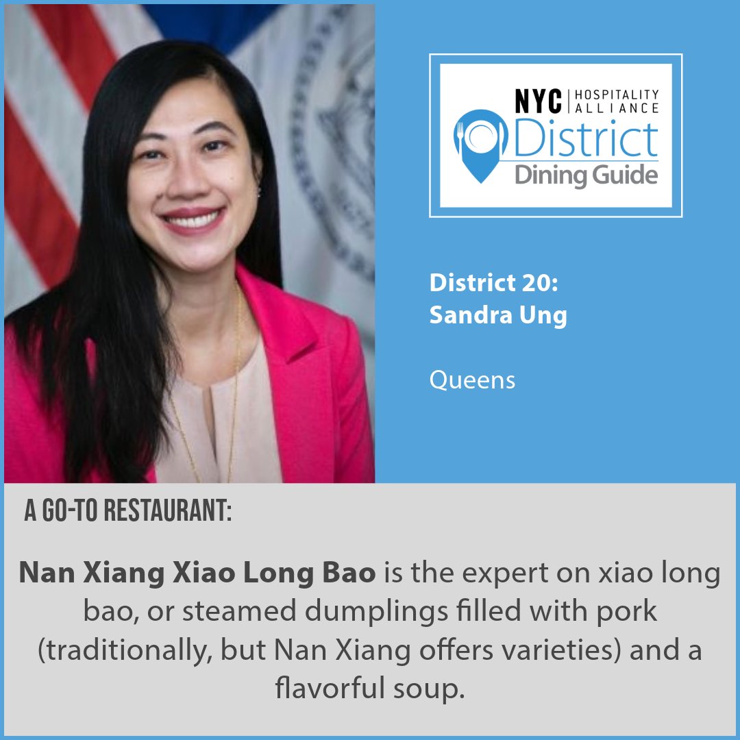 Go try @CMSandraUng ‘s Go-to order Nan Xiang Soup Dumplings 🥟 thenycalliance.org/news-item/dist… NYC Hospitality Alliance District Dining Guide