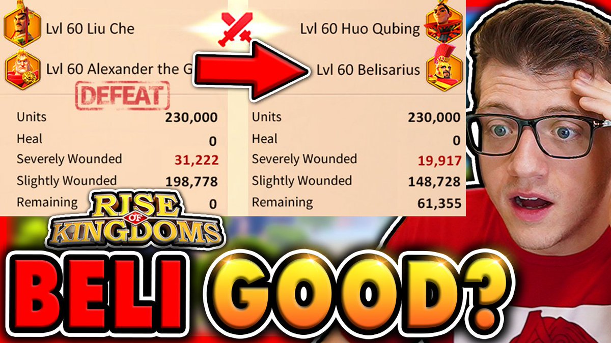 🚨 Belisarius EARLY Test Results SURPRISING? Rise of Kingdoms youtube.com/watch?v=pG1zzz… #RiseOfKingdoms #YouTube #mobilegames