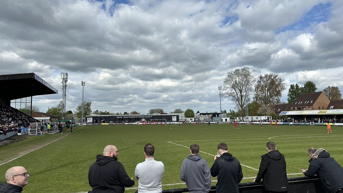 First game of today. Stafford Rangers v Ashton United Ground no.97