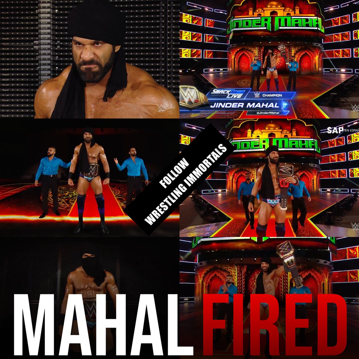 #Jindermahal has been released by #WWE 

#wwesmackdown #smackdown #wwe2K24 #romanreigns #bloodline #solosikoa #wwebacklash #bayley #Jadecargill #BiancaBelair #WWEIndia #IndusSher