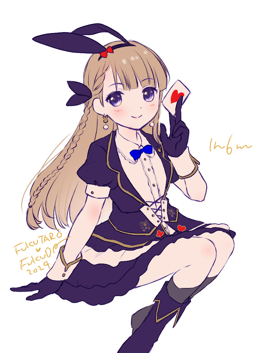 #アイプラ深夜の真剣お絵描き60分一本勝負
衣装簡略化してますがー🐰