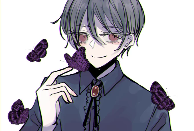 美少年と蝶