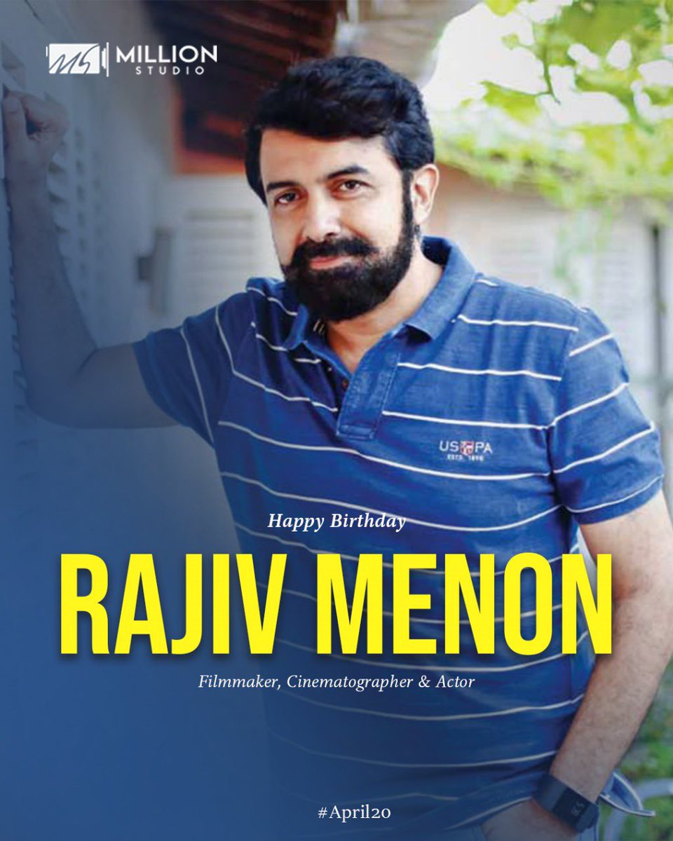 Happy Birthday to the multi-talented Rajiv Menon sir! May your day be as vibrant and inspiring as your cinematic creations. Here’s to many more years of brilliance behind the camera and on the screen! #tamilcinema #rajivmenon #filmmaker #cinematography #actor #millionstudio