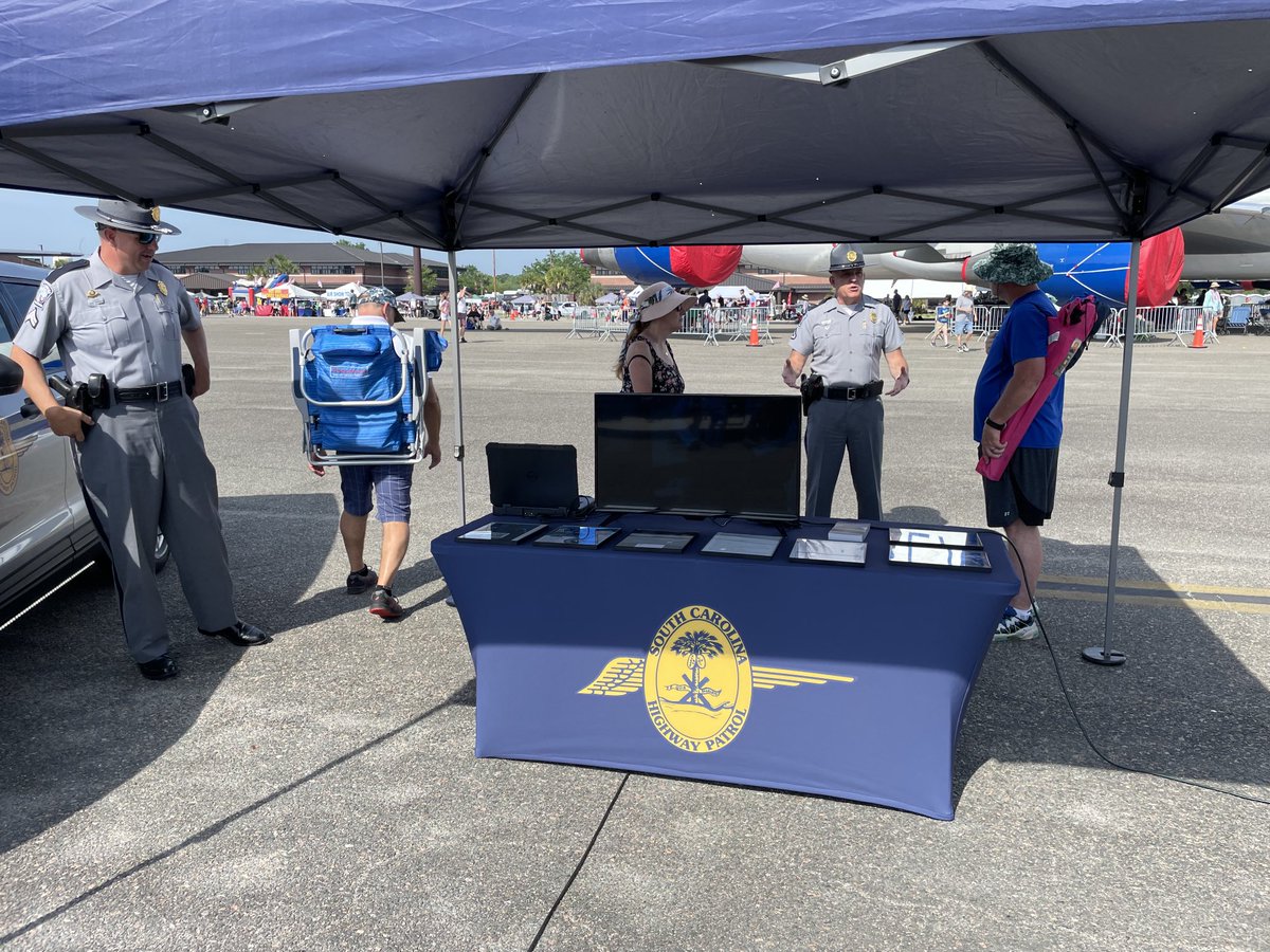 Day 2 at the Charleston Air Show! Come by and find out what it’s like to be a Trooper! Joinschp.com