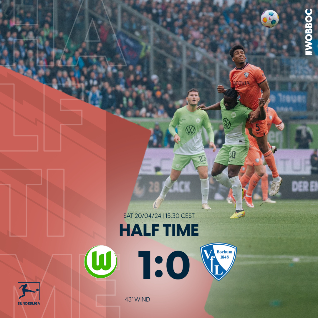 Frustrating end to what was a good half for us. 1-0 #meinVfL #WOBBOC