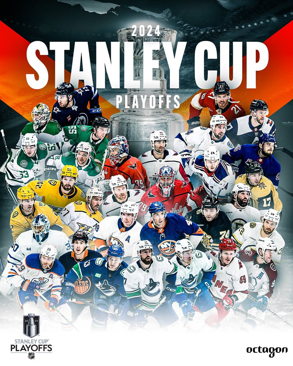 Good luck to all of our @OctagonHockey clients competing in the 2024 #StanleyCup Playoffs! 💪 📺 Round 1 games begin tonight ⤵️ 🏒@NYIslanders 🆚 @canes (5 pm ET) 🏒@MapleLeafs 🆚 @NHLBruins (8 pm ET)