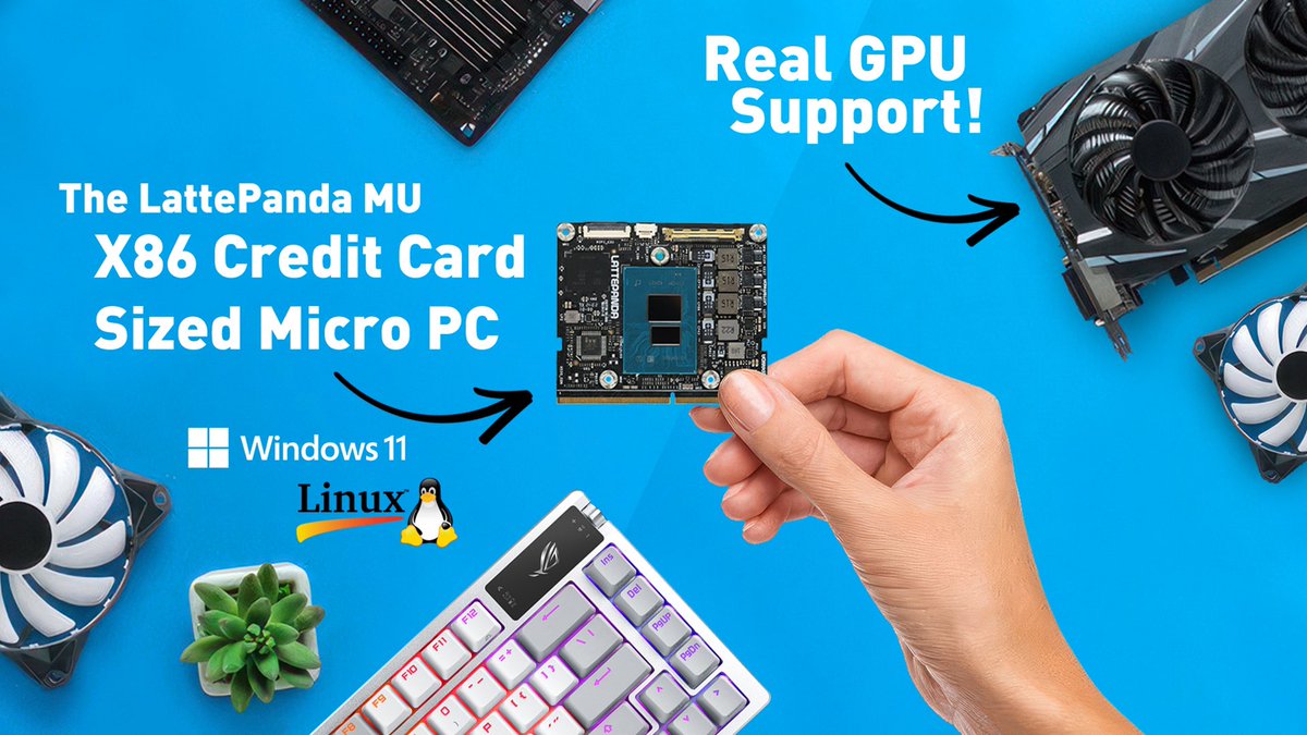 This Micro PC Is Smaller Than A Credit Card! The New LattePanda MU Hands-On @dfrobotcn @LattePandaCN #minipc 
youtu.be/z3XHWwfqXJg