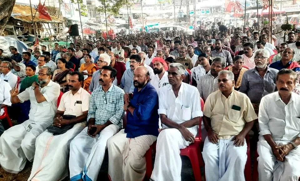 Vatakara, Kerala: PB Member comrade Tapan Sen addressed public meeting in Vatakara Lok Sabha constituency seeking support for CPI(M) candidate KK Shailaja Teacher