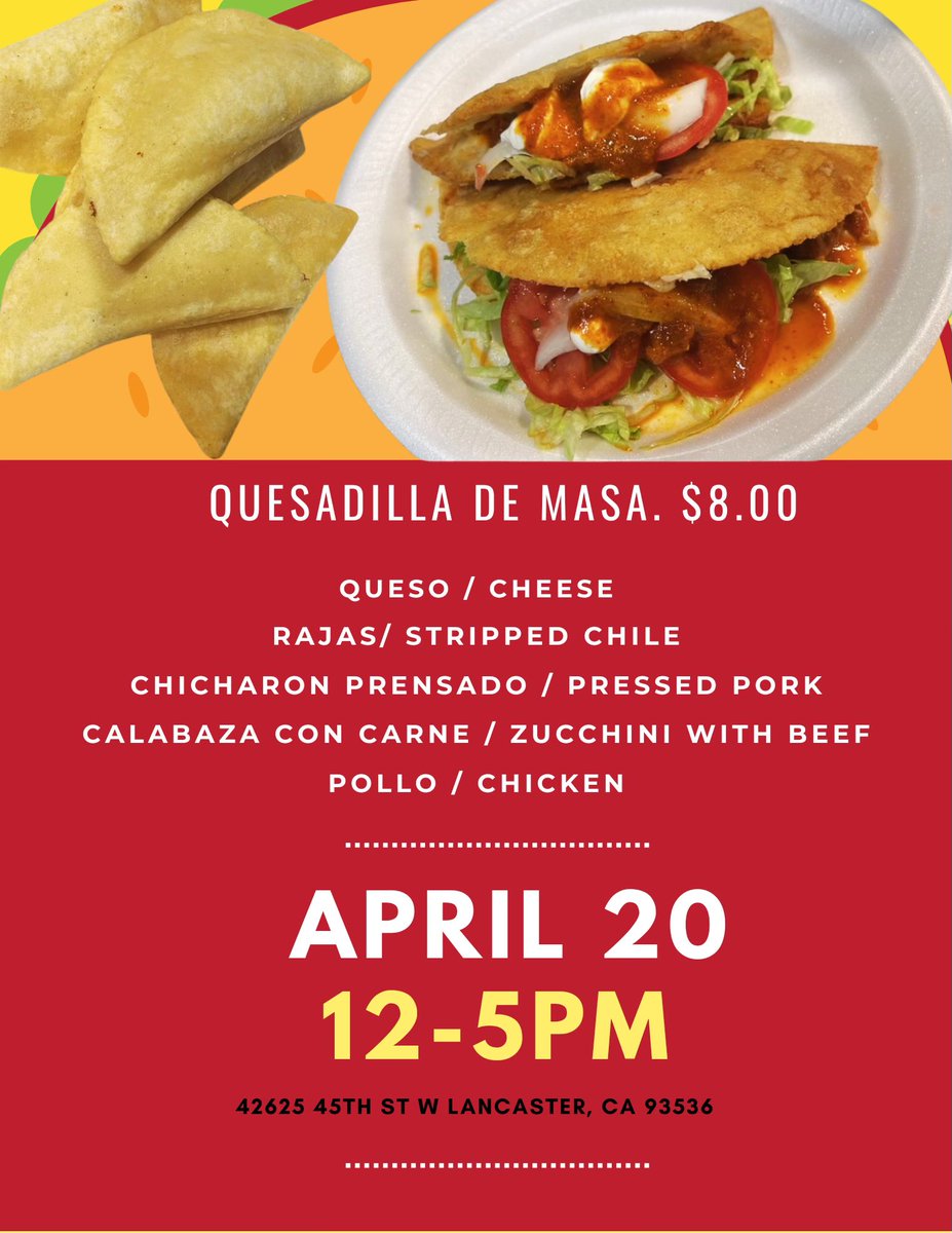 gio_sunshine's tweet photo. Happening Today!! Pls share and support my moms amazing artistic skills with handmade quesadillas 😍❤️‍🔥 https://t.co/NE1y5tv0Gr