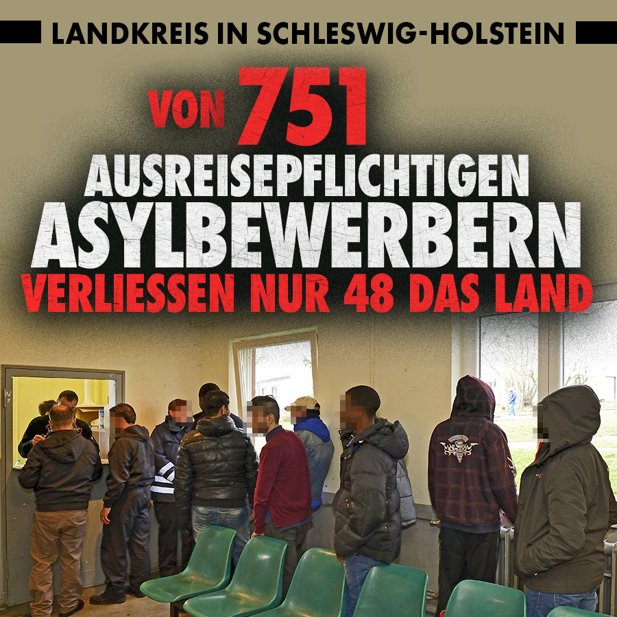 Gerade einmal 48 von 751 ausreisepflichtigen Asylbewerbern im Kreis Rendsburg-Eckernförde haben 2023 das Land verlassen.
Wie die Kieler Nachrichten berichten, hat die Zurückhaltung der Behörden auch damit zu tun, dass ein Mann im vergangenen Jahr derart im Flugzeug randalierte,…