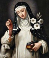 ✝️Saint of the day, April 20–
ST. AGNES OF MONTEPULCIANO (1268-1317), Virgin and Foundress🔸

St. Agnes of Montepulciano, born in 1268 in Tuscany, Italy, was a remarkable mystic and founder of the Dominican Order of St. Mary of Grace. From a young age, she showed a deep love for