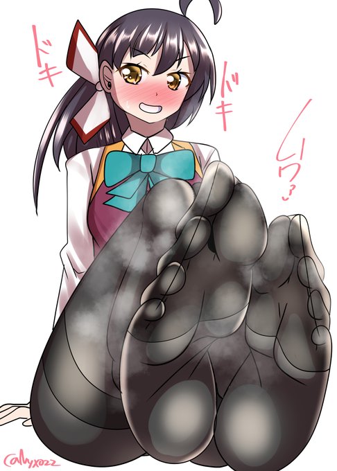 「あーもう…忙しいのに…はい、これでいいの、司令…///」ムレムレ黒タイツ藤波チャン(ˇωˇ) 進水日おめでとう!(連続1506日目 #艦これ版真剣お絵描き60分一本勝負_20240420 #艦これ版深夜の真剣お絵描き60分一本勝負 #めび環んどろ #10000日チャレンジ #藤波進水日 