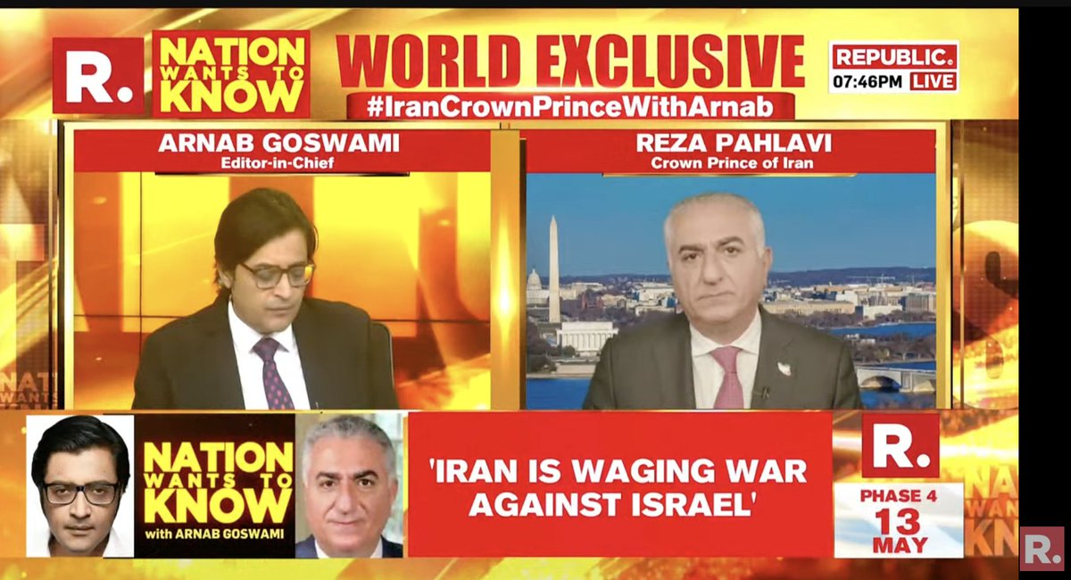 MEGA WORLD EXCLUSIVE #IranCrownPrinceWithArnab | 'The real change has to come in the mind of outside world': Crown Prince of Iran Reza Pahlavi (@PahlaviReza) on Nation Wants to Know - youtube.com/watch?v=LB1C8z… #Iran #Israel #RezaPahlavi #IranIsraelConflict #NationWantsToKnow