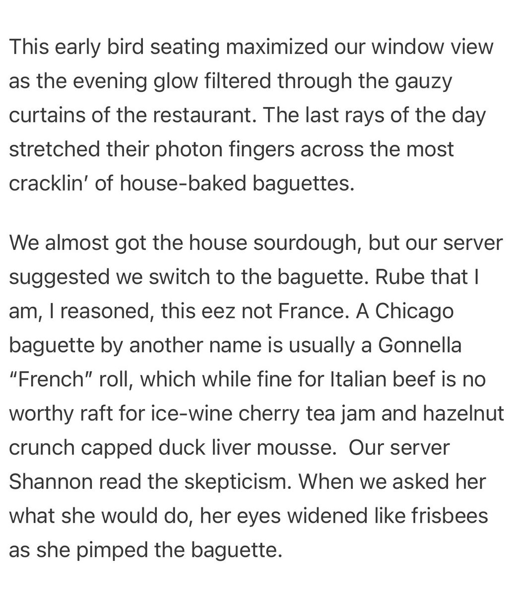 One of the best baguettes I’ve ever broken in Chicago.

thehunger.substack.com/p/cruel-mistre…