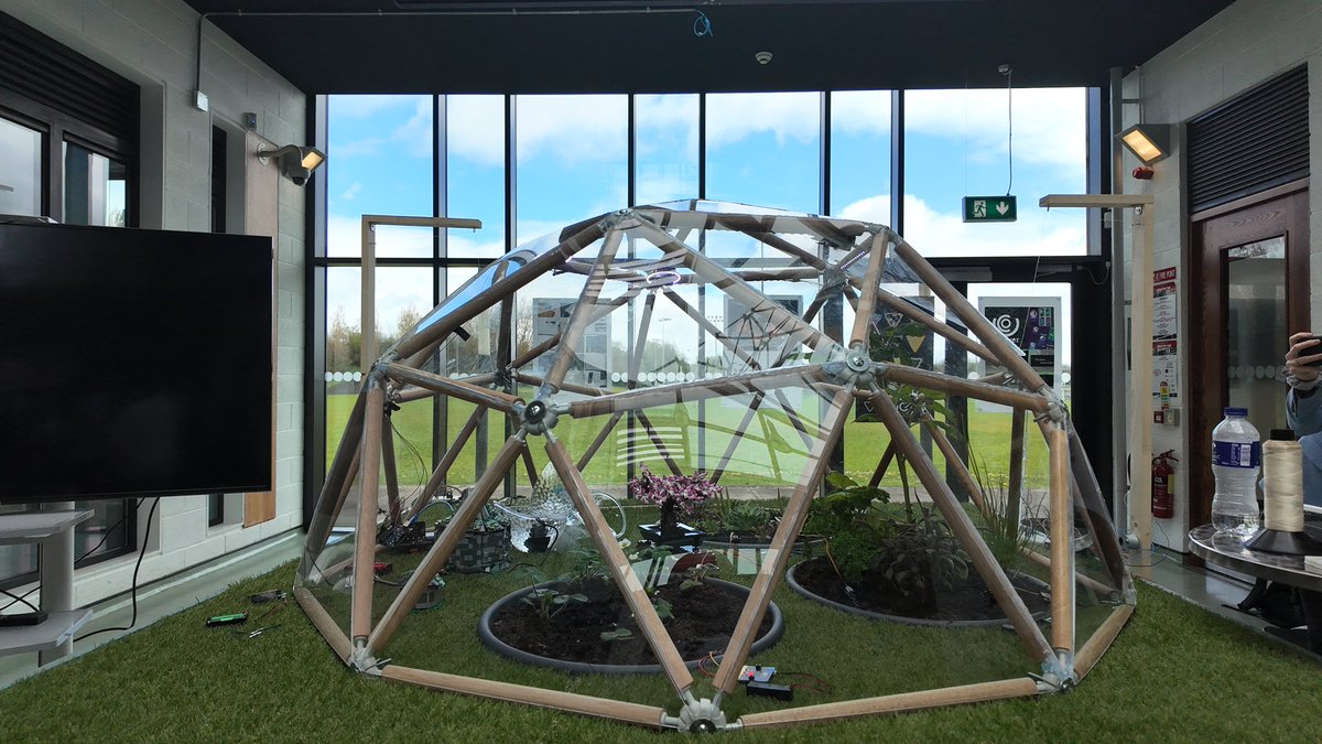 Karol_Fitz's tweet image. Thrilled to share the incredible work the TY #Code4Fun students from @TUS_Athlone_   used #microbits &amp;amp; #Arduinos  crafted a high-tech geo-dome! Monitoring air-quality, moisture, temperature &amp;amp; light this project provided valuable indignities into a sustainable &amp;amp; innovative future.