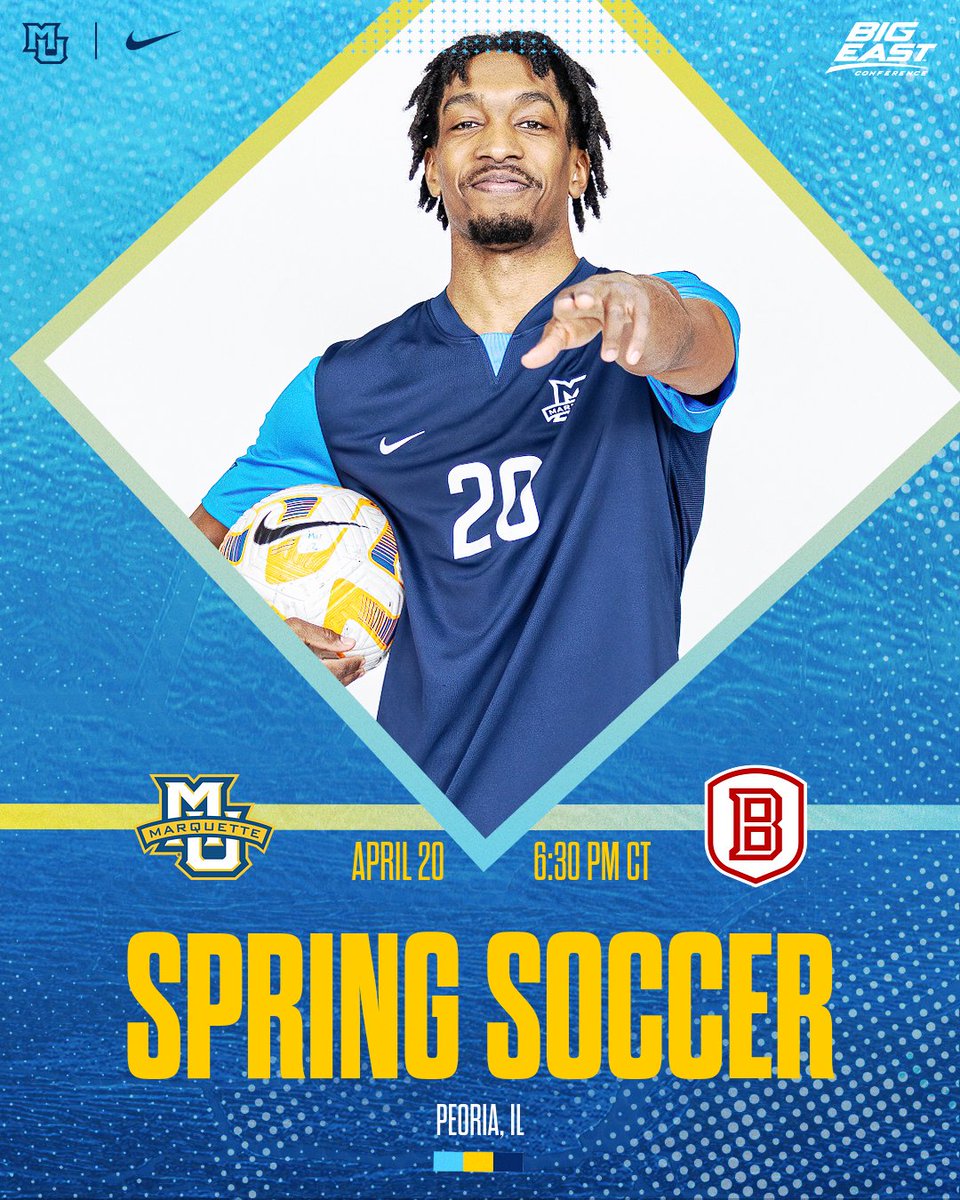 Continuing our spring soccer schedule today vs Bradley! #WeAreMarquette | #MarquetteSoccer