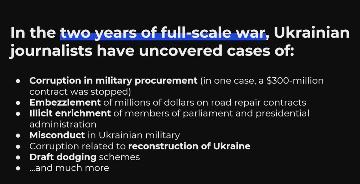 Some of the things Ukrainian journalists have revealed since the full-scale Russian invasion was launched in February 2022. They are doing incredible work under the most difficult circumstances. From this talk ft. @SMusaieva @olya_rudenko @natasedletska youtube.com/watch?v=VIm646…