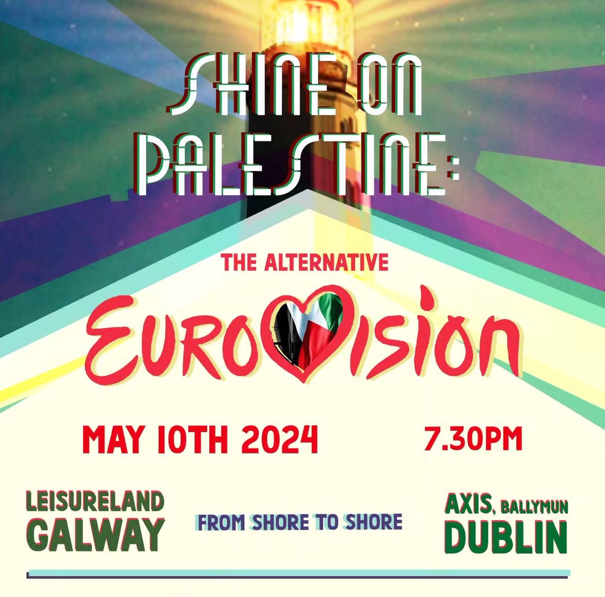 Honoured to be hosting the Alt Eurovision party curated/organised by the brilliant Irish Artists for Palestine.