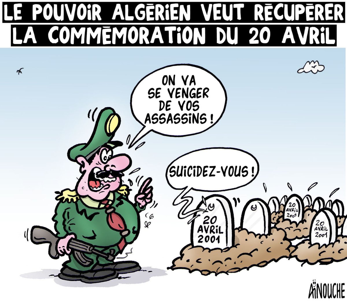 Le pouvoir algérien veut récupérer la commémoration du 20 avril #20avril #printempsnoir #printempsberbère #Algerie #Algeria