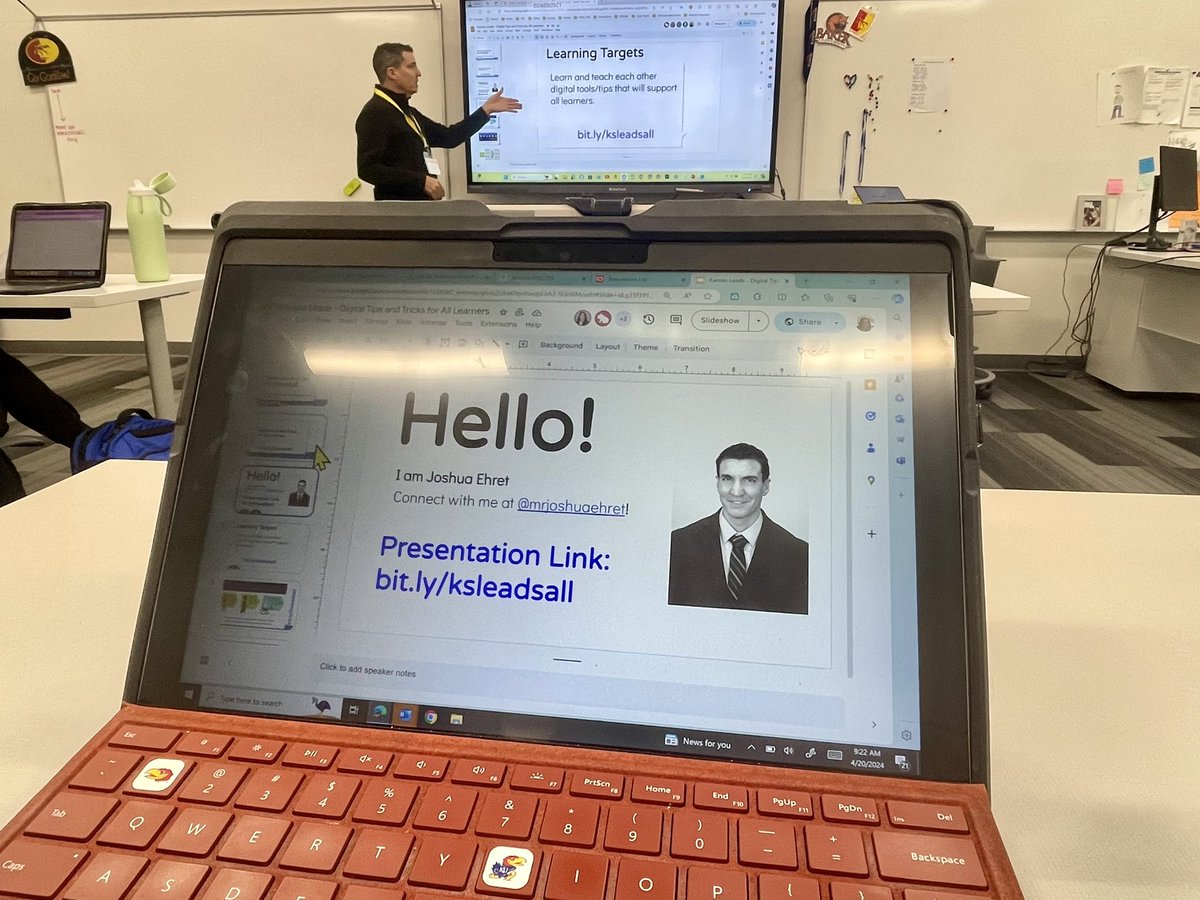 Spending Saturday morning at the <a href="/KansasLeads/">KansasLEADS</a> conference with a <a href="/WichitaUSD259/">Wichita Public Schools</a> rockstar <a href="/mrjoshuaehret/">Joshua Ehret</a> learning about digital tools to make learning accessible for all learners and stakeholders. #WPSproud #KansasLEADS