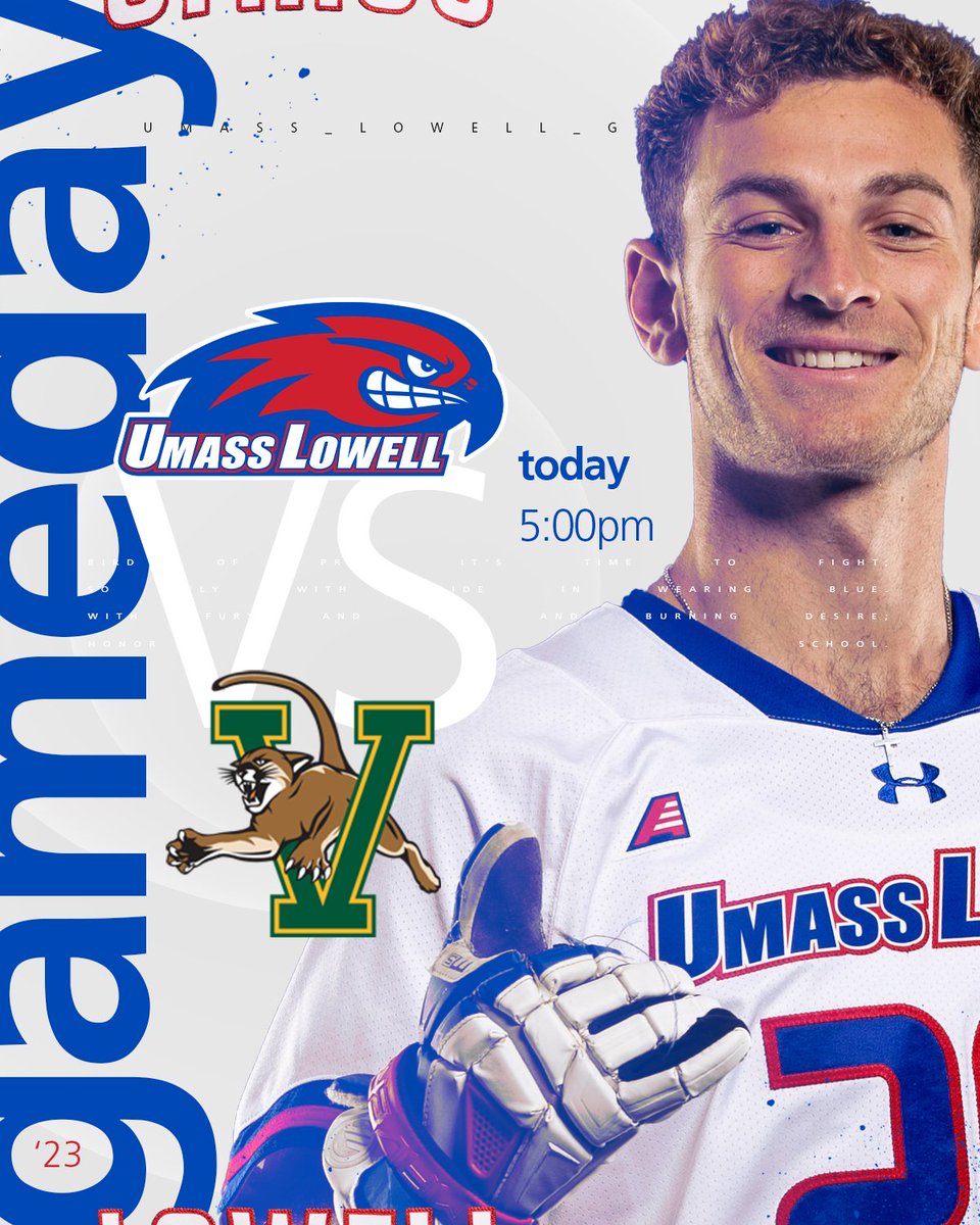 𝐒𝐄𝐍𝐈𝐎𝐑 𝐃𝐀𝐘 🥳

🆚 <a href="/UVMmlax/">UVM Men's Lacrosse</a> 
⏰ 5 p.m.
📍 Lowell, Mass.
🖥️ bit.ly/3UqWukD
📈 bit.ly/3qKKSqu

#UnitedInBlue | #AEMLAX