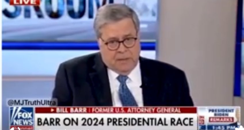 In a shocking twist of irony, former Attorney General Bill Barr came out Wednesday in support of former President Donald Trump—specifically, in support of him in both his New York criminal trial, and also of him for president.
If you’ve been following this developing saga between