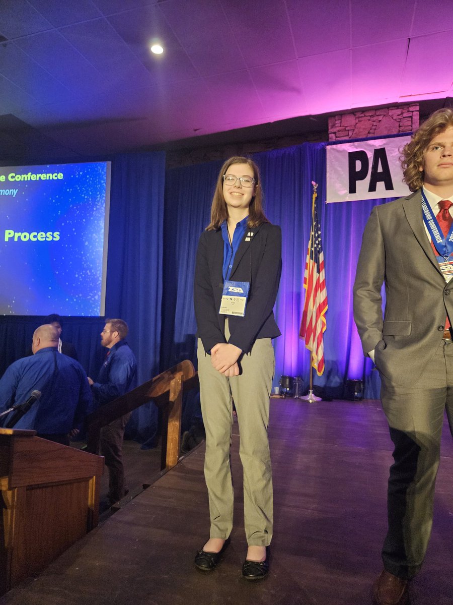 CONGRATULATIONS  to <a href="/GASD_PA/">Gettysburg Area School District</a>  H.S. junior Ava Fair on her top ten finish in Materials Processing Technology at the <a href="/PennsylvaniaTSA/">Pennsylvania TSA</a> 2024 state leadership conference and competition. 

#gowarriors 
#warriorway
#beinvolved