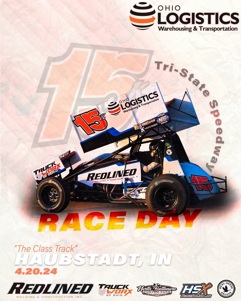 Solid run last night! Back again tonight @TSS_Haubstadt with @WorldofOutlaws 😎

⏰ Racing at 7:30pm! 
📺 Watch live on @dirtvision 
⏱️ Timing & scoring on @MyRacePass 

@OHIOLOGISTICS 
Redlined Welding 
Truck Workx of OH 
NB Custom Cuts 
Helms & Sons 
@Real_Geese