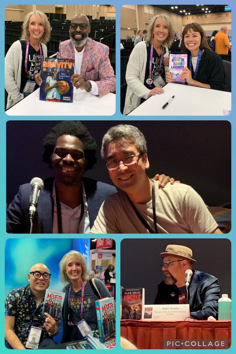 Fan girl alert‼️ Met SO many amazing authors/illustrators at #TXLA24 … oh, and I learned a ton … yeah, that too. 😂💙🐻📚 @HumbleISD_GE @HumbleISD_lib #thehumblelibrarian