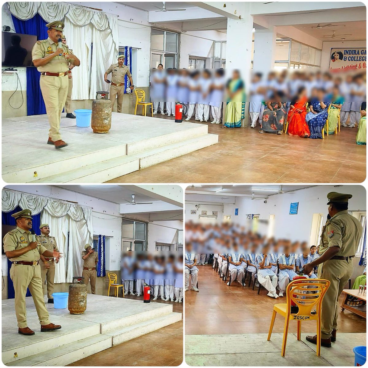 amethipolice's tweet photo. अग्नि सुरक्षा जन-जागरूकता/प्रशिक्षण अभियान के तहत फायर सर्विस अमेठी द्वारा इन्दिरा गांधी स्कूल एण्ड कॉलेज ऑफ नर्सिंग मुंशीगंज में अभियान चलाकर अग्निशामक यन्त्रों को चलाने व गैस रिसाव, गैस सिलेण्डर की आग को बुझाने के तरीकों सहित,प्राथमिक उपचार के सम्बन्ध में भी प्रशिक्षण दिया गया। https://t.co/ih1kXbN4Xn