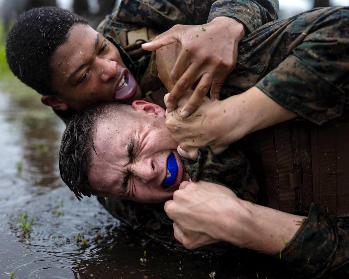 To ensure that all Marines have the capability to fulfill their duties while operating in a combat environment, they continuously go through a wide range of training programs. The Marine Corps Martial Arts Program helps Marines in developing hand-to-hand combat skills.