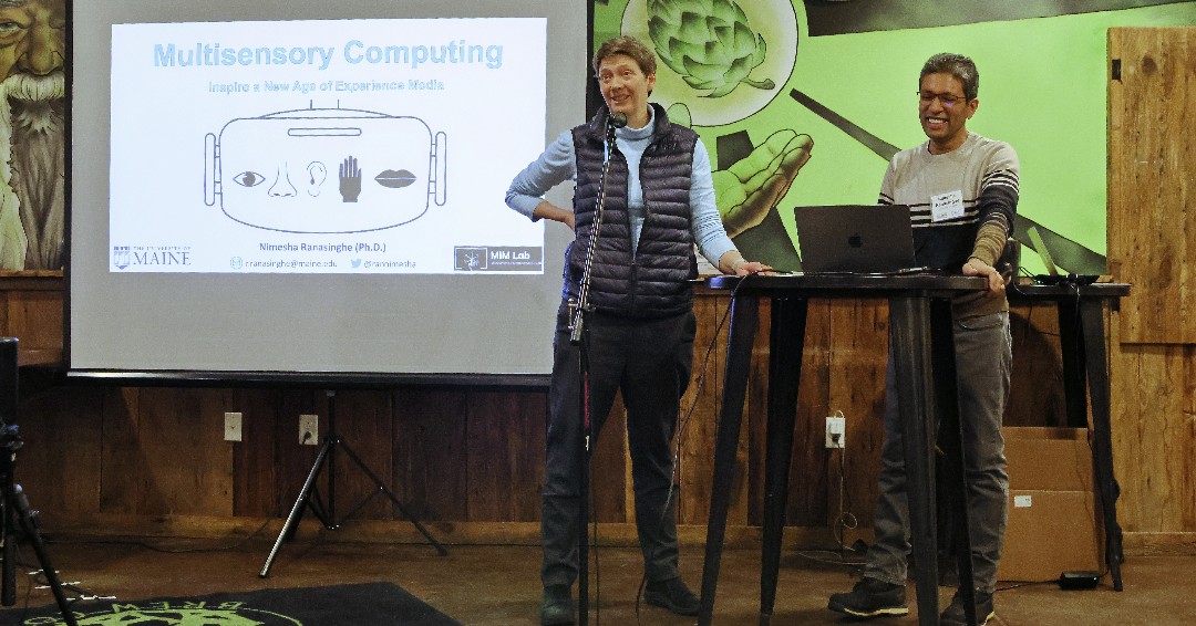 Jacqui White, director of JAX's Center for Biometric Analysis, emceed the 2024 <a href="/MEScienceFest/">MaineScienceFestival</a> Science on Tap. White led an evening focused on the senses of touch &amp; taste, featuring research from <a href="/UMaine/">University of Maine</a> scientists. 

Learn more about the work of JAX's CBA: bit.ly/4aHA3NS
