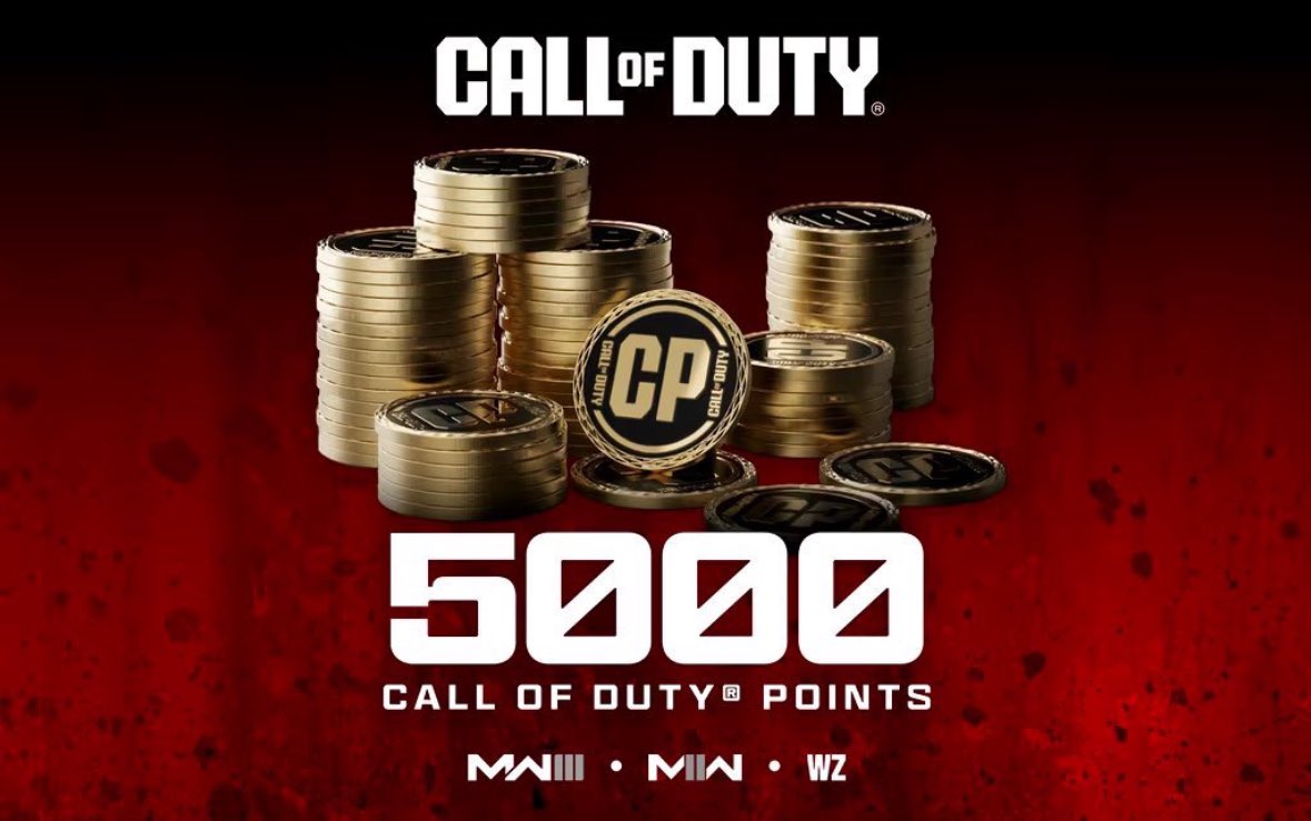 1 person that likes this tweet over the next 24 hours will win 5,000 COD Points tomorrow. Need to be following @MW3CODInformer otherwise we cannot DM you!
