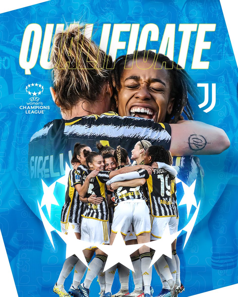 La Juventus conquista aritmeticamente la qualificazione alla prossima edizione di @UWCL 💫 Congratulazioni ragazze 👏🦓