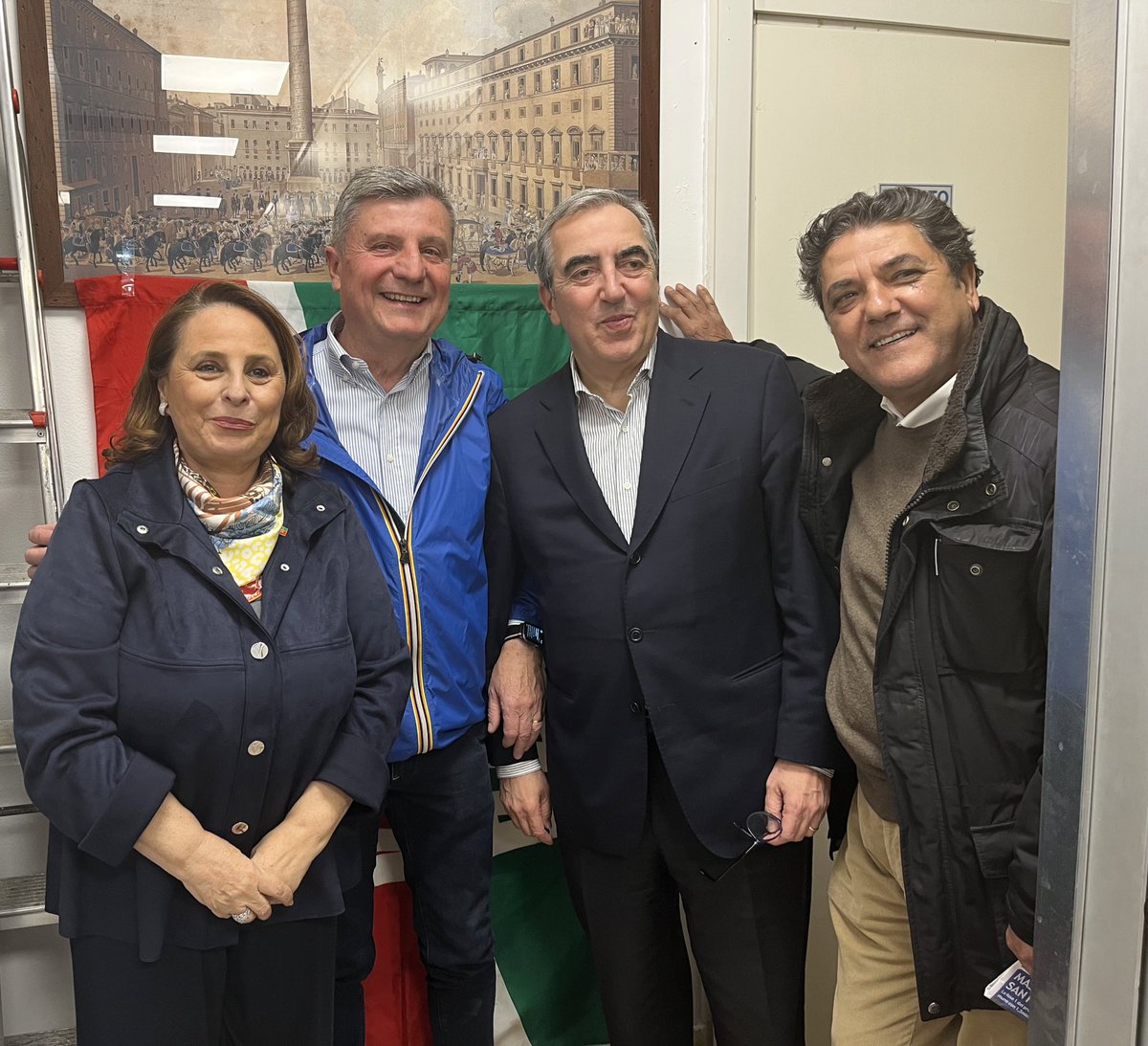 Al #MunicipioIX con Luisa Regimenti, Pasquale Calzetta e Patrizio Congiu per un’altra giornata di tesseramento.