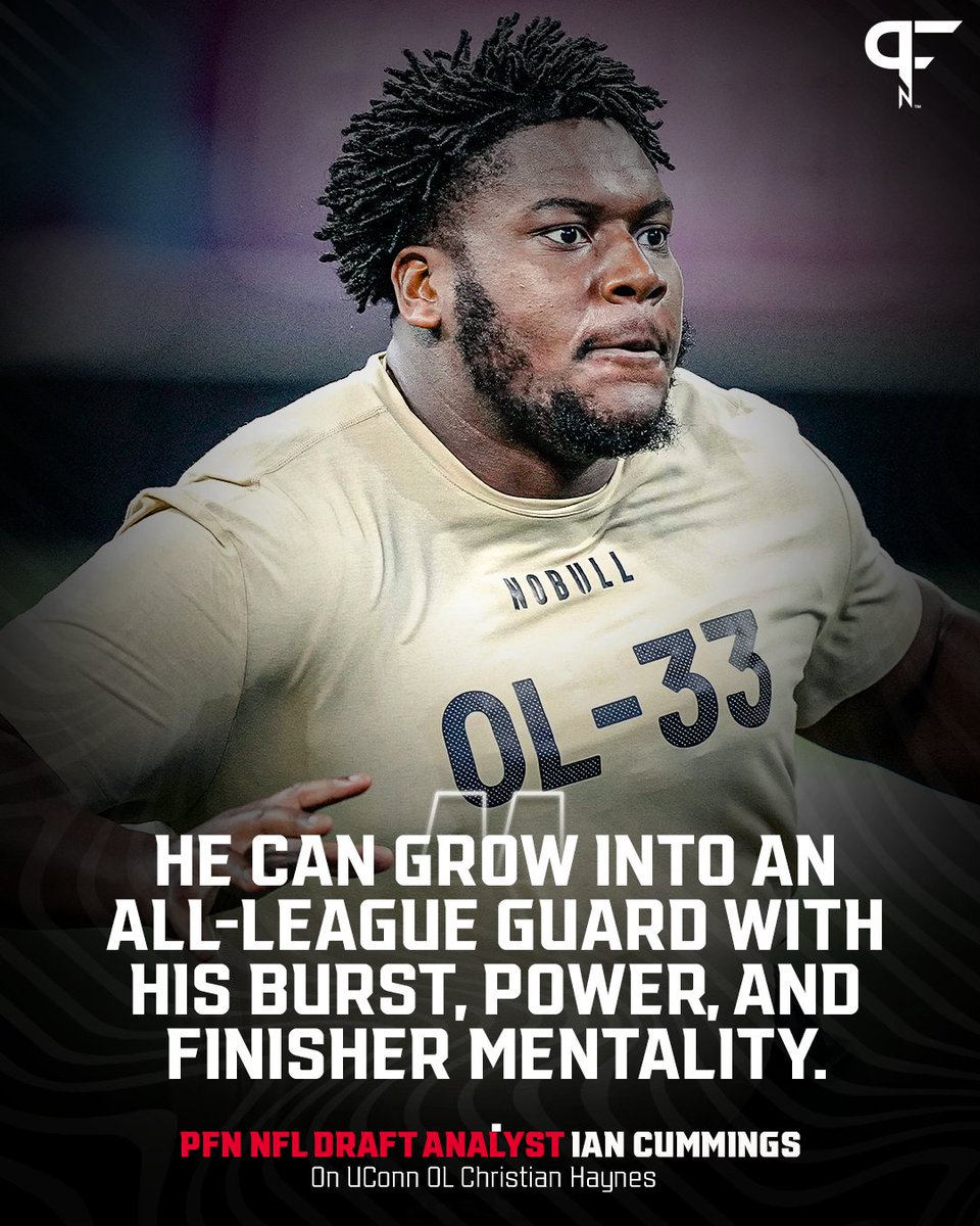 UConn OG Christian Haynes has the profile of an instant difference-maker for one lucky NFL team. #CTFootball | #NFLDraft