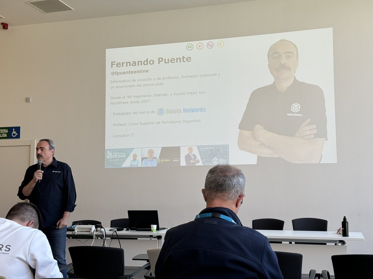 El embajador de marca de <a href="/RaiolaNetworks/">Raiola Networks</a>, <a href="/fpuenteonline/">Fernando Puente</a>, nos habla de las claves para mantener nuestro <a href="/WordPress/">WordPress</a> en forma en <a href="/WCBilbao/">WordCamp Bilbao</a> 

#WCBilbao2024