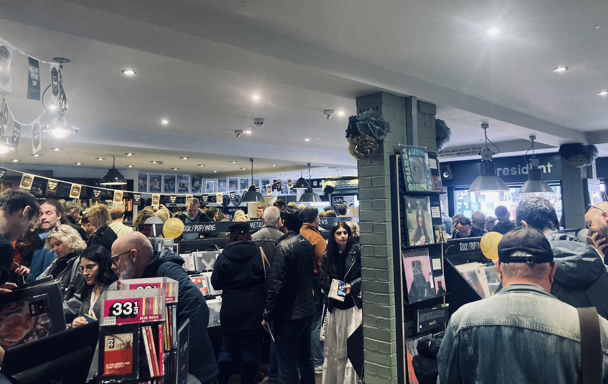 Happy Record Store Day to all of our friends and partners who are part of the industry of human happiness. Incredible scenes @residentmusic in Brighton where the queue at 2pm was still snaking down Kensington Gardens #RSD #RSD2024