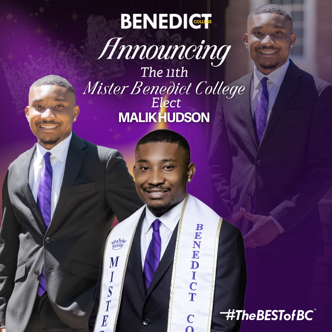 Congratulations to Mr. Malik Hudson and Miss Autumn Tisdale on being elected Mister and Miss Benedict College for the 2024-2025 academic year!