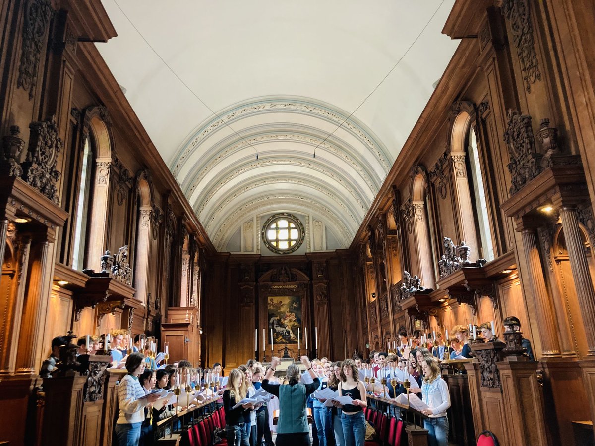 Evensong rehearsal underway ⁦@SidneySussex⁩ #SingAtCam