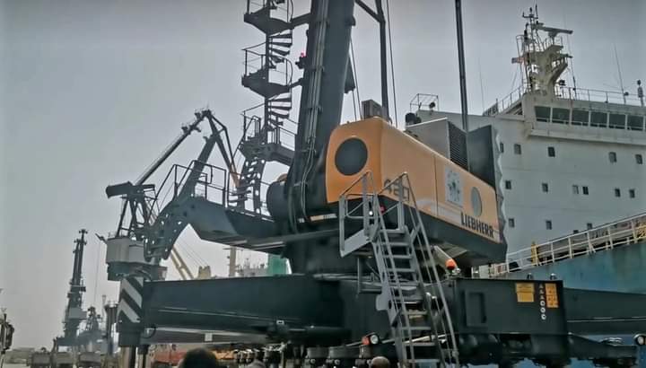 Eritrea gearing up for Economic rehabilitation. New Industrial Power Generators arriving at the port of Massawa Via Ghebretnsae Damr