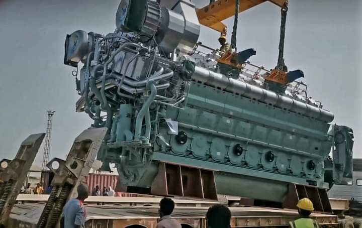 Eritrea gearing up for Economic rehabilitation. New Industrial Power Generators arriving at the port of Massawa Via Ghebretnsae Damr