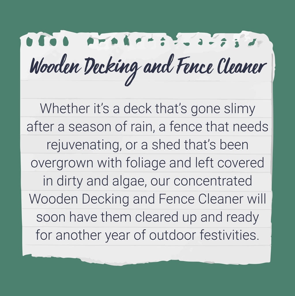 Whether it’s a deck that’s gone slimy, a fence that needs rejuvenating, or a shed that’s been overgrown with foliage, our Wooden Decking and Fence Cleaner will soon have them cleared up and ready for another year of outdoor festivities☀️ Shop here - social.lakeland.co.uk/ugNts