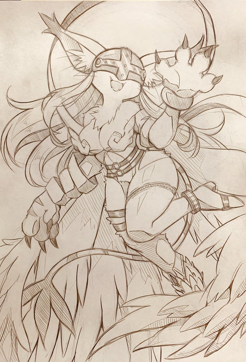 curemitsuba's tweet photo. 未完全体エンジェウーモン #軽い気持ちで描いたら思った以上に反響があった絵 https://t.co/Ts5sCQ6dcO
