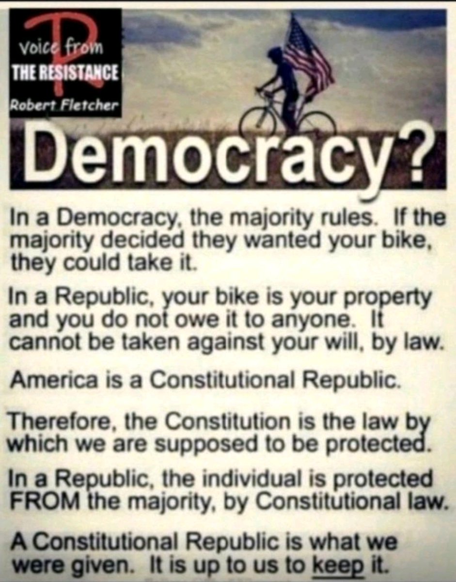 America is a Constitutional Republic. Here is the difference.