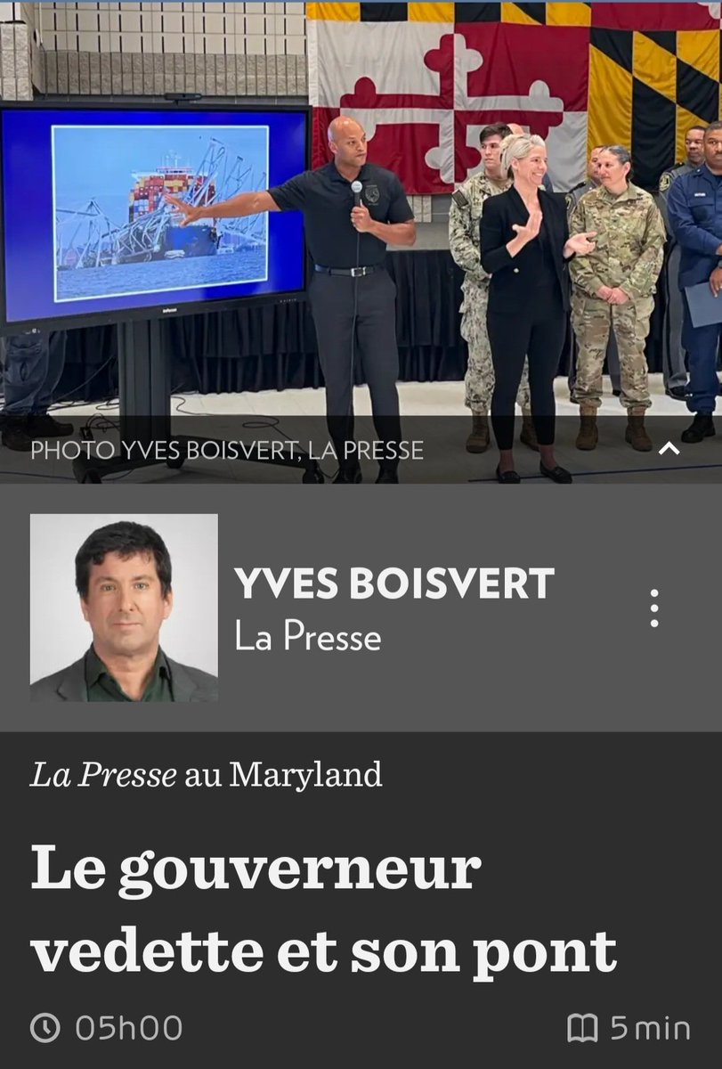 Il y a un peu de Montréal dans le succès de Wes Moore, le gouverneur vedette du Maryland. À découvrir dans La Presse: lp.ca/zy3JZr?sharing…