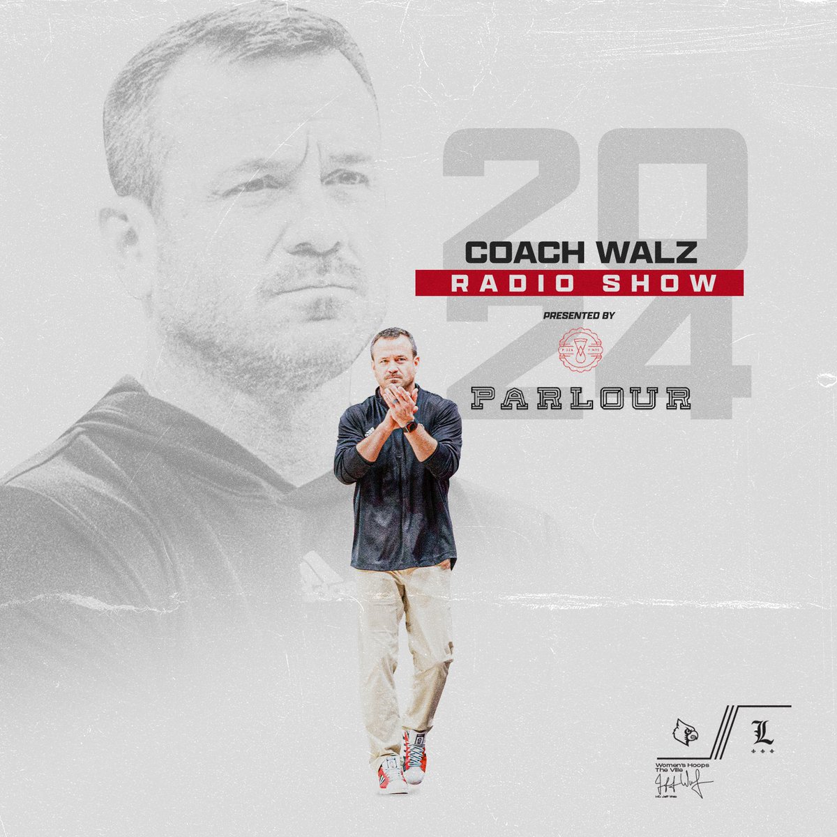 Mark your calendars 🗓️ The final installment of this year's @CoachJeffWalz Radio Show is Monday at 7 pm at Parlour Pizza J-Town! #GoCards